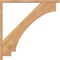 Ekena Millwork Imperial Block Smooth Bracket w/ Offset Brace, Western Red Cedar, 3 1/2"W x 40"D x 40"H BKT0402X40X40IMP05SWR - alternate 4